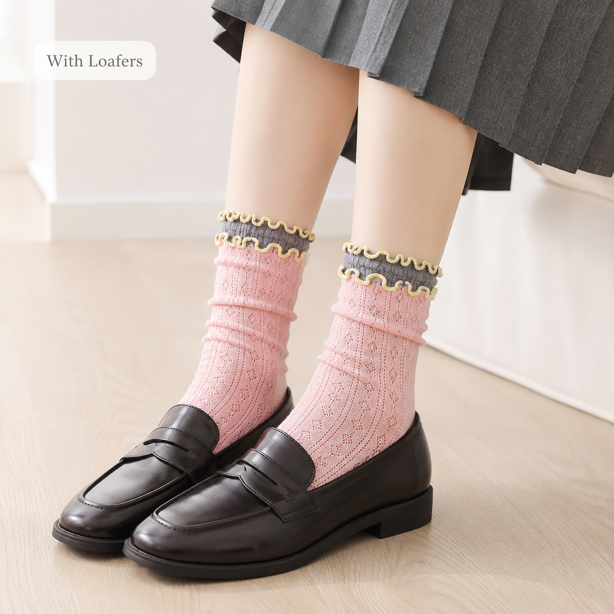 Women's Cotton Crew Socks - Image 5